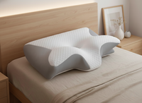 Oreiller ergonomique gris clair