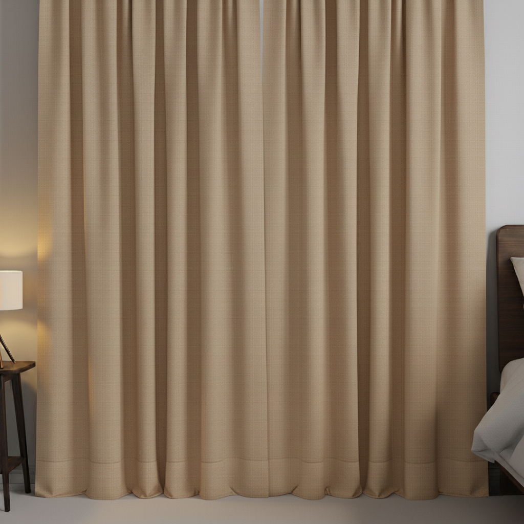 Rideau occultant beige