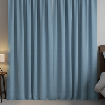 Rideau occultant bleu ciel