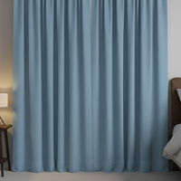 Rideau occultant bleu ciel