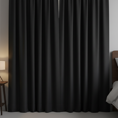 Rideau occultant noir