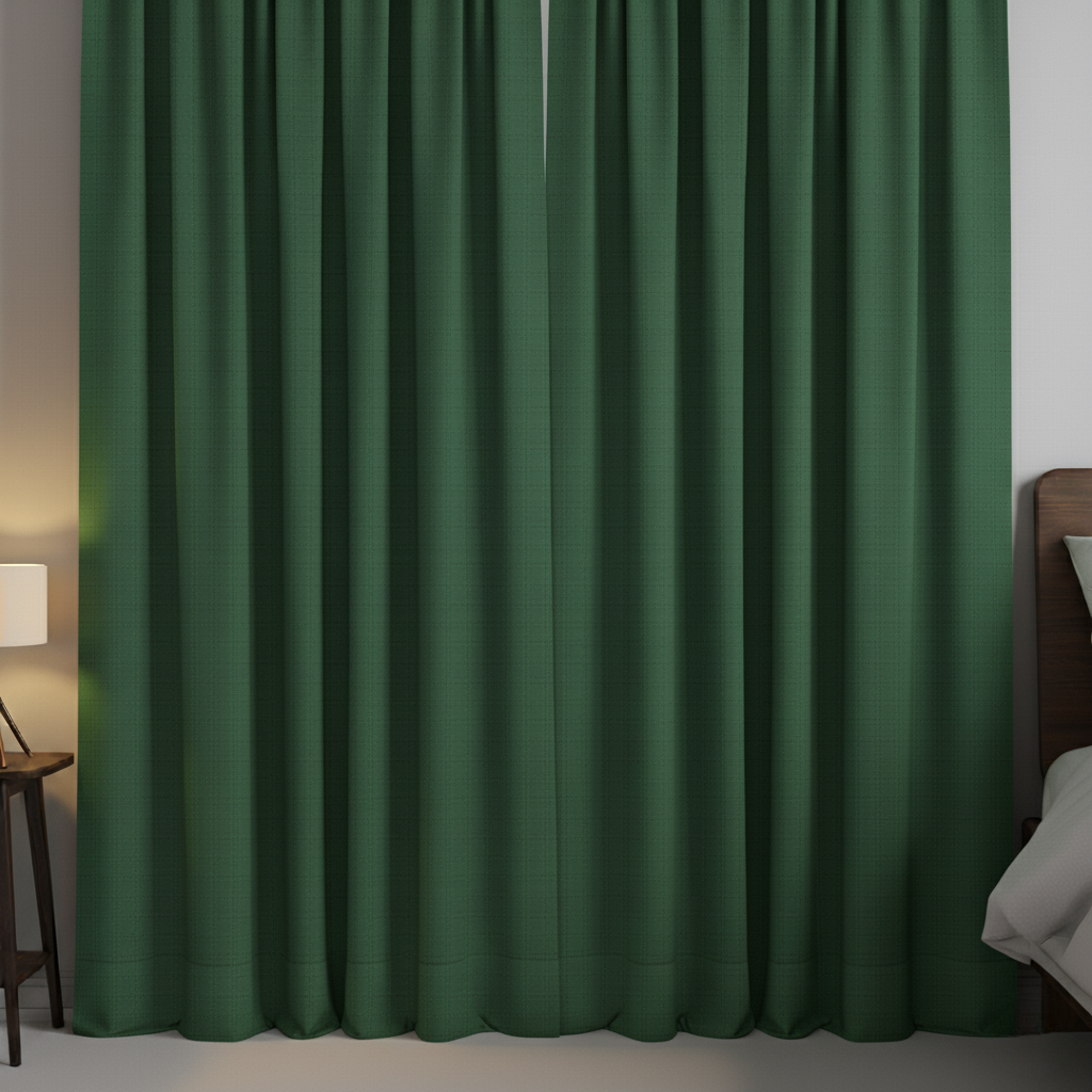 Rideau occultant vert