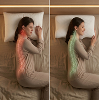 Différence de posture entre un oreiller classique et un oreiller ergonomique favorisant un meilleur alignement et un sommeil plus réparateur pour un meilleur confort
